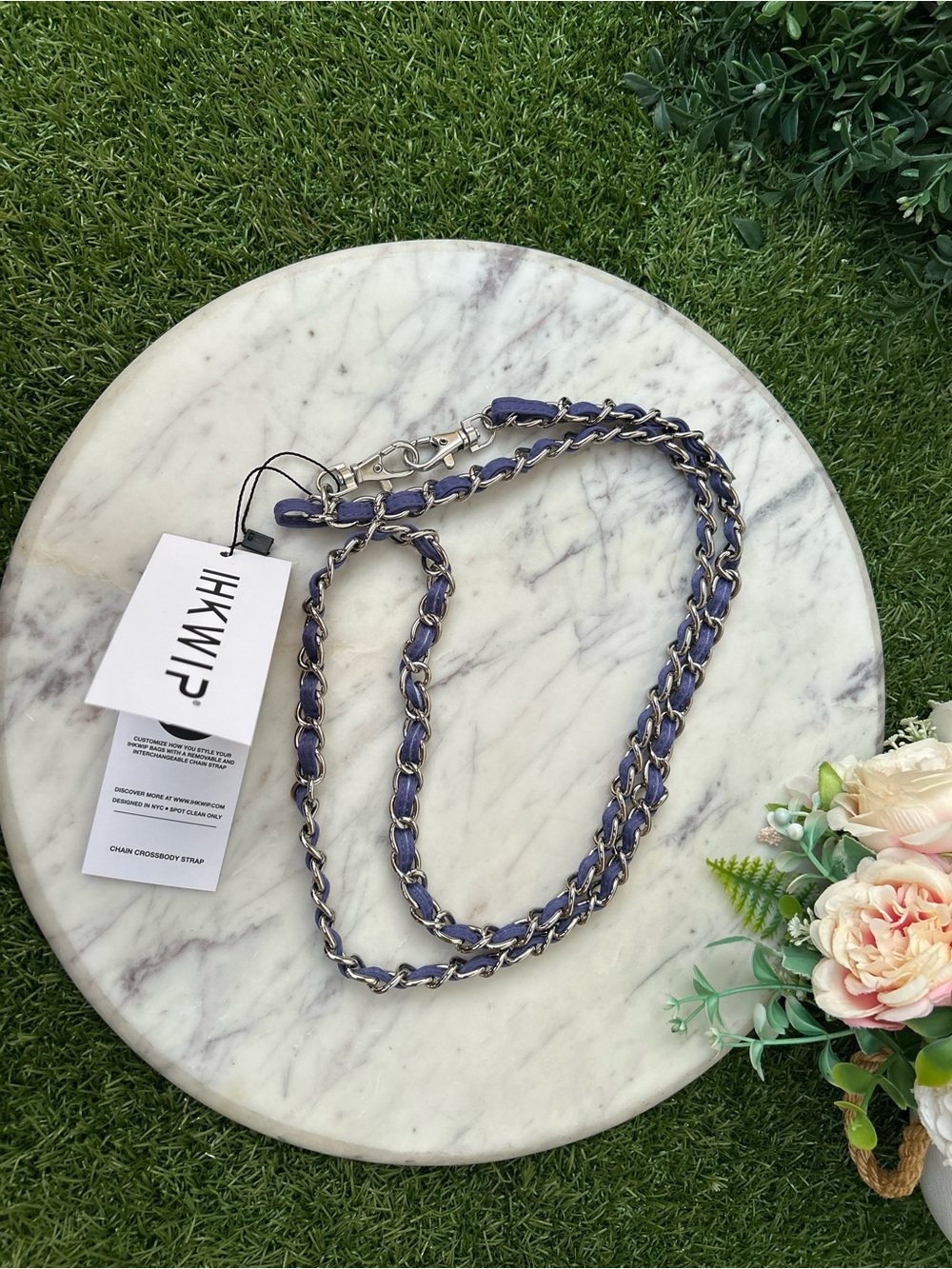 IHkWIP bag strap/new  navy/silver